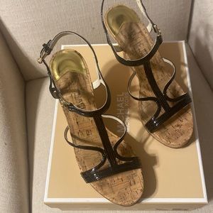 Michael Kors Wedges, Black, only worn a few times. In excellent condition.